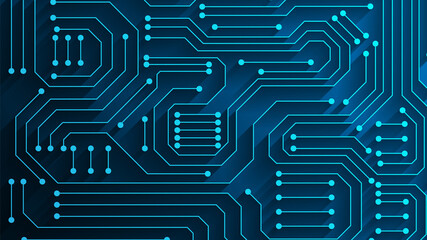 Circuit technology background with hi-tech digital data