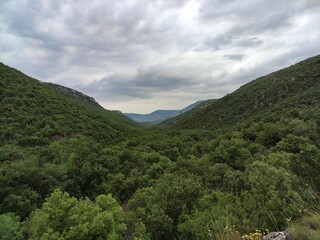 Fototapeta premium landscape with clouds