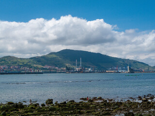 Naklejka premium Playa de Getxo en Vizcaya