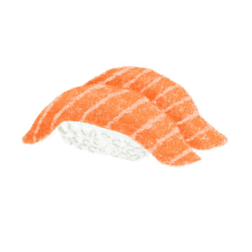 サーモンの握り寿司　Saimon sushi