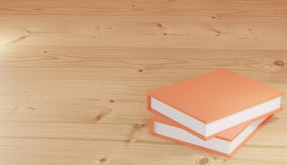 3d background renderings, stacks of books for study and note taking, for web pages, school and library themes, presentations or product images and backgrounds