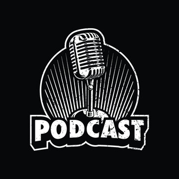Podcast logo illustration design
