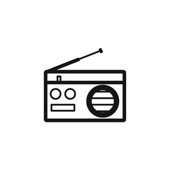 Radio icons symbol vector elements for infographic web