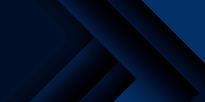 Abstract dark blue black 3d square shape with futuristic concept background