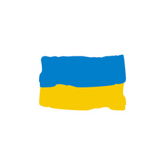 Ukraine flag icon logo design template