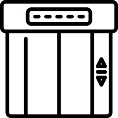 elevator line icon