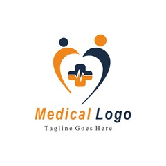 Medical vector icon illustration design template