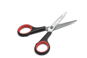 Old scissor isolated on white background