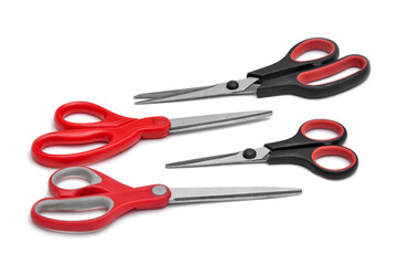 Old scissor isolated on white background