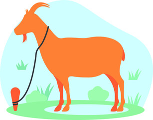 goat image illustration vector