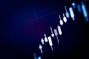 Forex market background, trading on the currency market Forex. Currency exchange rate for world currency: US Dollar, Euro, Frank, Yen. Financial, money, global finance, stock market background.	
