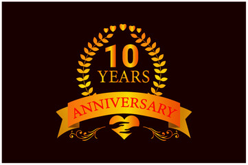 10 years anniversary new logo design
