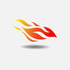 Fire Flame Logo design vector. 
