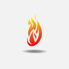 Fire Flame Logo design vector. 