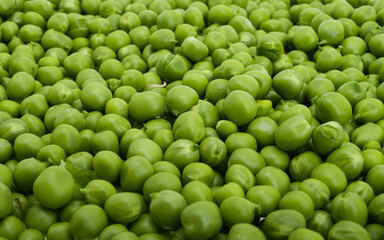 background of fresh green peas