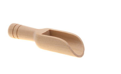 wooden spoon for spices isolated