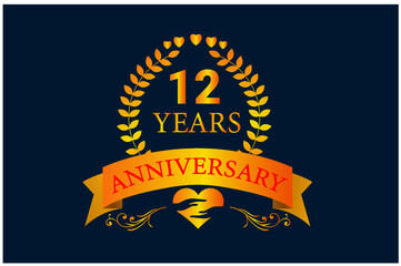 12 years anniversary new logo design
