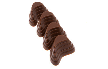 chocolate candies isolated