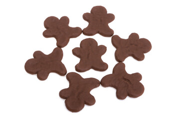 chocolate ginger man isolated