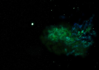 Fototapeta premium Star field in space and a nebulae. 3D rendering