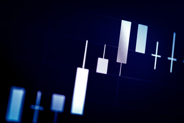 Forex market background, trading on the currency market Forex. Currency exchange rate for world currency: US Dollar, Euro, Frank, Yen. Financial, money, global finance, stock market background.	
