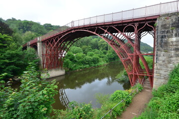 The Iron Bridge that crosses the River Severn in Shropshire is the first bridge to be made of cast iron. It was built in 1779.