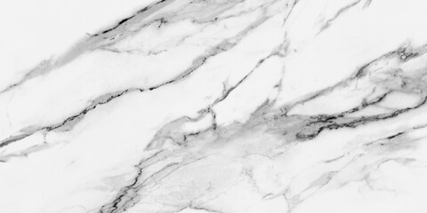 Carrara statuarietto white marble with grey veins across the surface, glossy statuarietto slab marble stone texture for digital wall and floor tiles used for kitchen, bathroom countertops.