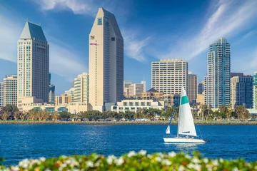 Tableaux ronds sur plexiglas Skyline Downtown San Diego city skyline cityscape of USA