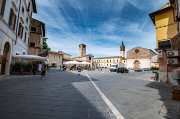 foligno square of San Domenico in the city center