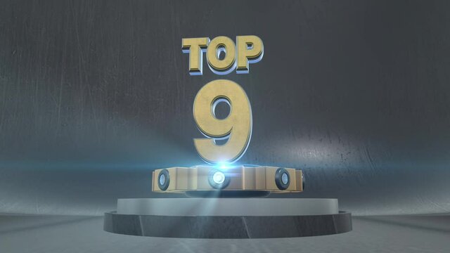 Countdown on stage and lights 10 to 1 is useful for video review of top ten shows. not real time Each number will come up from the bottom of the stage. Suitable for movie awards or celebrity shows.