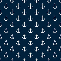 Ship anchor icon pattern background
