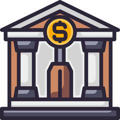 banking line icon