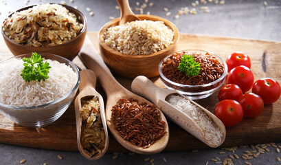 Composition with different sorts of rice