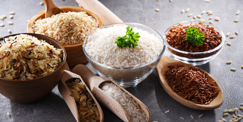 Composition with different sorts of rice