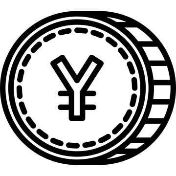recommend clip art: yen line icon