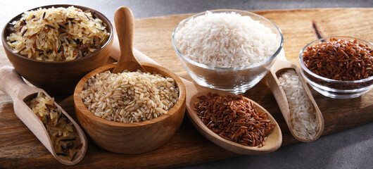 Composition with different sorts of rice