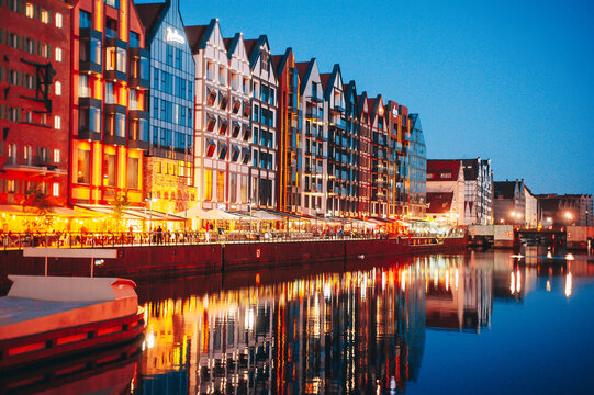 Night old Gdansk