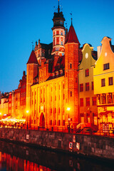Night old Gdansk