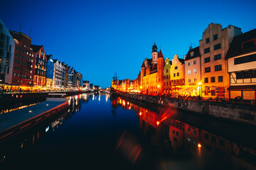 Night old Gdansk
