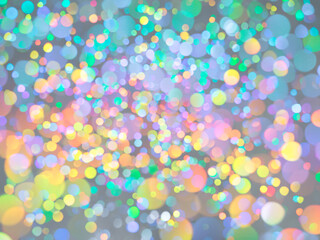 明るい光を乱反射するグリッター　