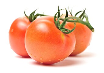 fresh tomato isolated on white background