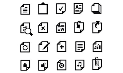 Document icons vector design 