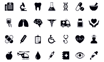  Healthcare and Medicine Icon Set