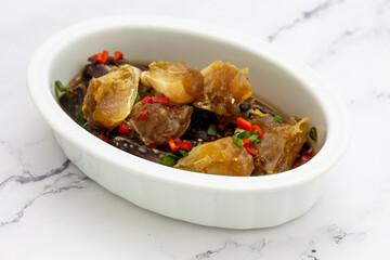 Korean food Raw crabs marinated in soy sauce which is called Ganjang-gejang