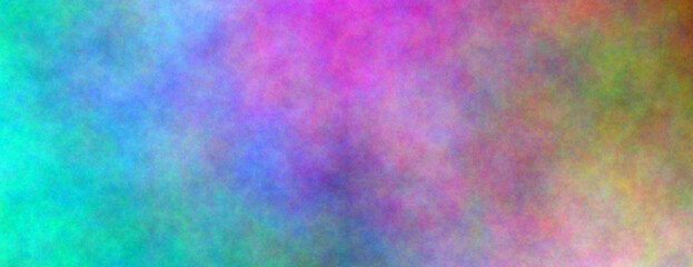 From sky blue to pink to greenish. Banner abstract background. Blurry color spectrum, texture background. Rainbow colors. Vivid colors spectrum background.