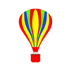 Fototapeta premium colorful aerostat vector ,hot air balloon isolated on white background 