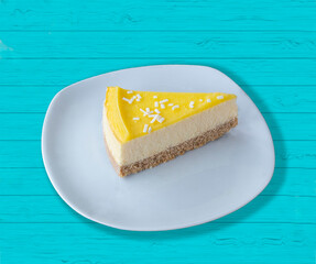 piece of cake on a plate