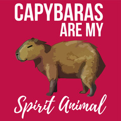 capybaras for unique animal lovers lunch bag   poster design vector illustration for use in design and print poster canvas