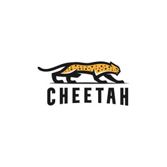 minimalistic design cheetah logo template © Rezaalfarid204