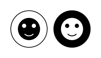 smile icon set. smile emoticon icon. feedback